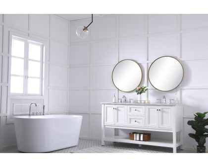 Elegant Bathroom Vanity - White, L 60" (VF27060WH)