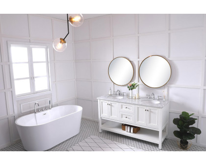 Elegant Bathroom Vanity - White, L 60" (VF27060WH)