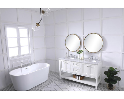 Elegant Bathroom Vanity - White, L 60" (VF27060WH)