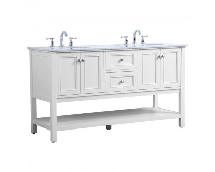 Elegant Bathroom Vanity - White, L 60" (VF27060WH)