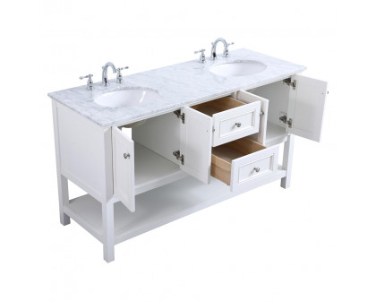 Elegant Bathroom Vanity - White, L 60" (VF27060WH)