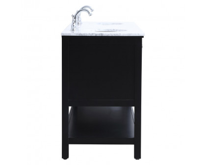 Elegant Bathroom Vanity - Black, L 72" (VF27072BK)