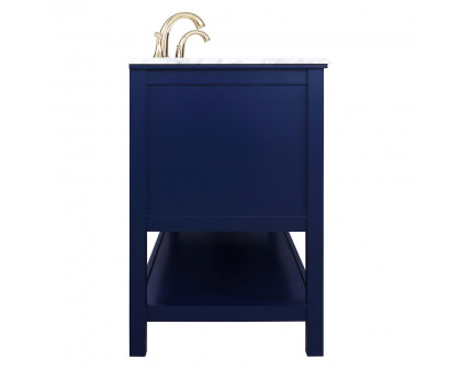 Elegant Bathroom Vanity - Blue, L 72" (VF27072DBL)