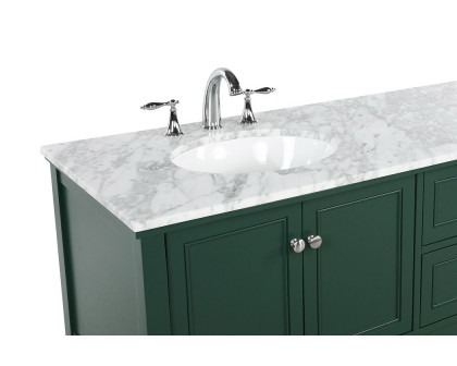 Elegant Bathroom Vanity - Green, L 72" (VF27072DGN)