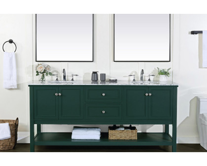 Elegant Bathroom Vanity - Green, L 72" (VF27072DGN)