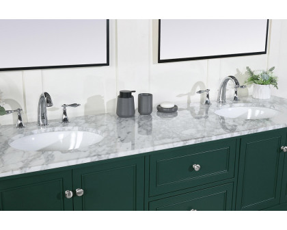 Elegant Bathroom Vanity - Green, L 72" (VF27072DGN)