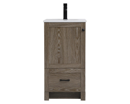 Elegant Bathroom Vanity - Weathered oak (VF2818WO)