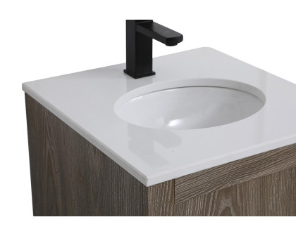 Elegant Bathroom Vanity - Weathered oak (VF2818WO)