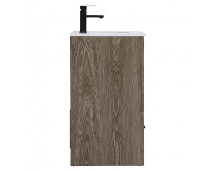 Elegant Bathroom Vanity - Weathered oak (VF2818WO)