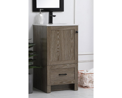 Elegant Bathroom Vanity - Weathered oak (VF2818WO)