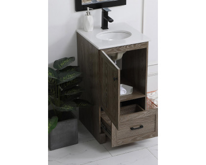 Elegant Bathroom Vanity - Weathered oak (VF2818WO)