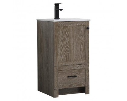 Elegant Bathroom Vanity - Weathered oak (VF2818WO)