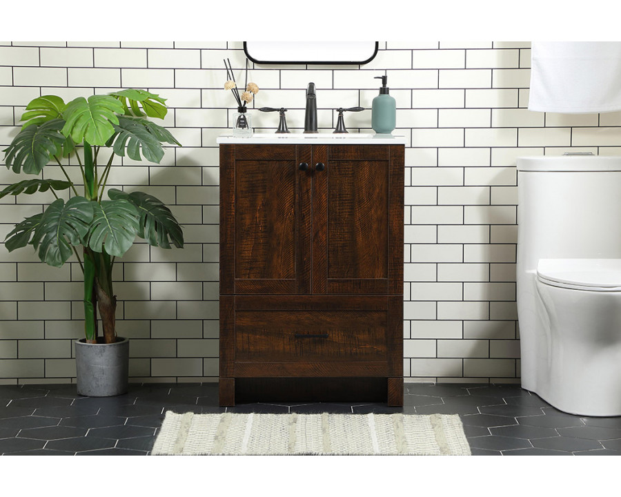 Elegant Bathroom Vanity - Espresso (VF2824EX)