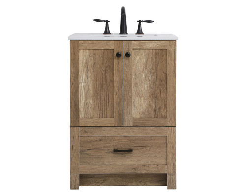 Elegant Bathroom Vanity - Natural Oak (VF2824NT)