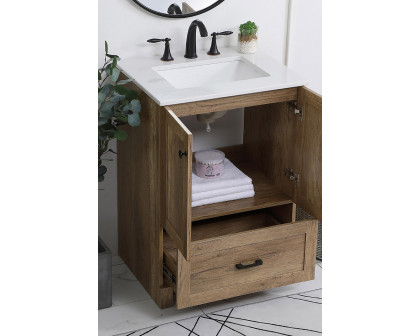 Elegant Bathroom Vanity - Natural Oak (VF2824NT)