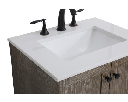 Elegant Bathroom Vanity - Weathered oak (VF2824WO)