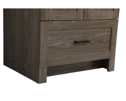 Elegant Bathroom Vanity - Weathered oak (VF2824WO)