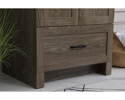 Elegant Bathroom Vanity - Weathered oak (VF2824WO)