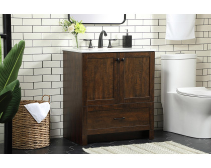 Elegant Bathroom Vanity - Espresso (VF2830EX)