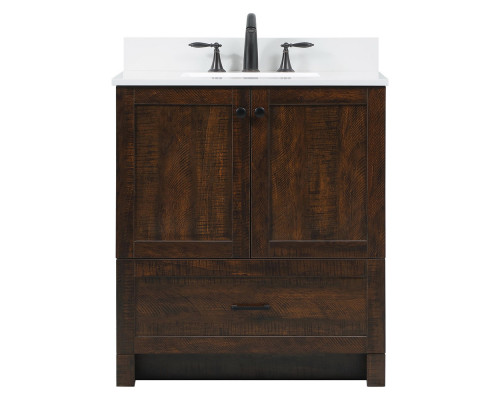 Elegant Bathroom Vanity - Espresso (VF2830EX-BS)