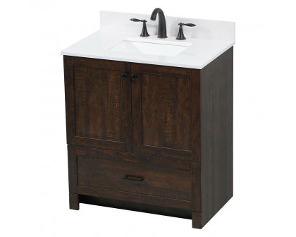 Elegant Bathroom Vanity - Espresso (VF2830EX-BS)