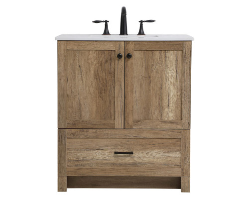 Elegant Bathroom Vanity - Natural Oak (VF2830NT)