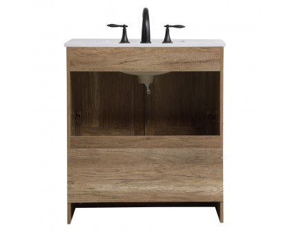 Elegant Bathroom Vanity - Natural Oak (VF2830NT)