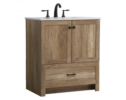 Elegant Bathroom Vanity - Natural Oak (VF2830NT)