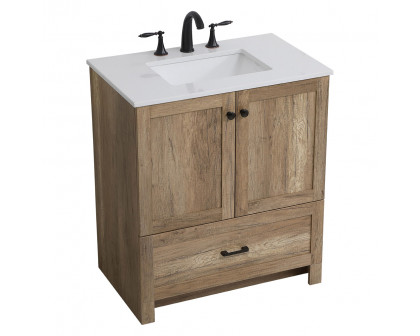 Elegant Bathroom Vanity - Natural Oak (VF2830NT)