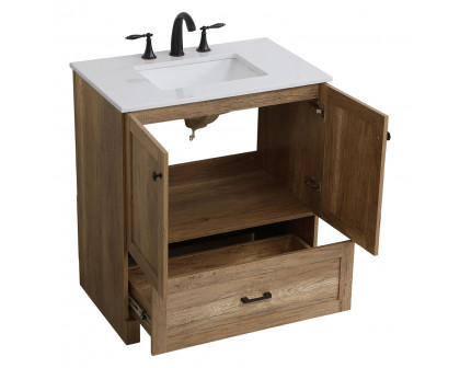 Elegant Bathroom Vanity - Natural Oak (VF2830NT)