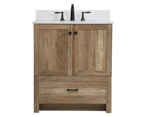 Elegant Bathroom Vanity - Natural Oak (VF2830NT-BS)