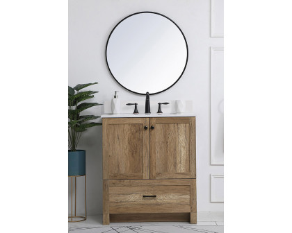 Elegant Bathroom Vanity - Natural Oak (VF2830NT-BS)