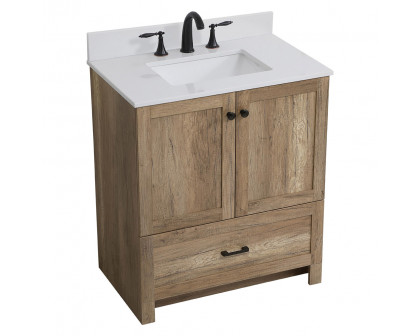 Elegant Bathroom Vanity - Natural Oak (VF2830NT-BS)