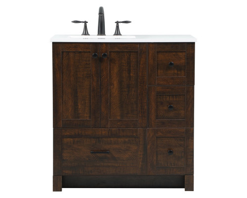 Elegant Bathroom Vanity - Espresso (VF2832EX)