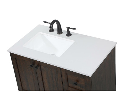 Elegant Bathroom Vanity - Espresso (VF2832EX)