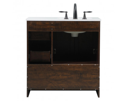 Elegant Bathroom Vanity - Espresso (VF2832EX)