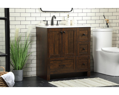 Elegant Bathroom Vanity - Espresso (VF2832EX)