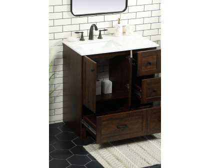 Elegant Bathroom Vanity - Espresso (VF2832EX)