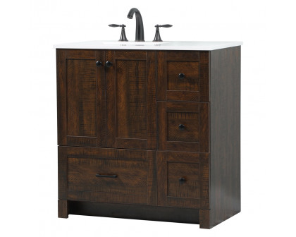 Elegant Bathroom Vanity - Espresso (VF2832EX)