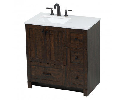 Elegant Bathroom Vanity - Espresso (VF2832EX)