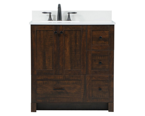 Elegant Bathroom Vanity - Espresso (VF2832EX-BS)