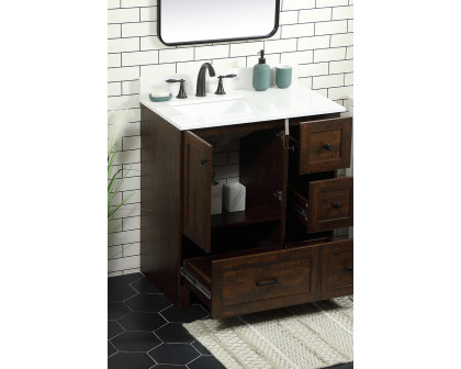 Elegant Bathroom Vanity - Espresso (VF2832EX-BS)