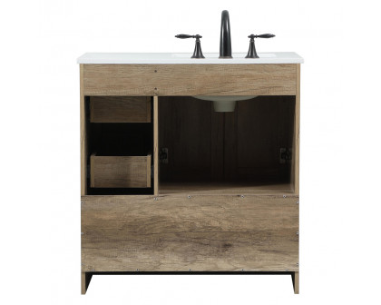 Elegant Bathroom Vanity - Natural Oak (VF2832NT)