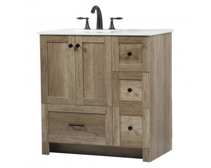 Elegant Bathroom Vanity - Natural Oak (VF2832NT)