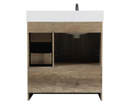 Elegant Bathroom Vanity - Natural Oak (VF2832NT-BS)