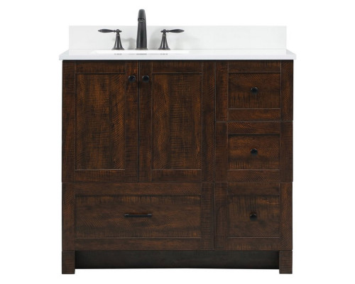 Elegant Bathroom Vanity - Espresso (VF2836EX)