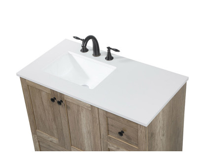 Elegant Bathroom Vanity - Natural Oak (VF2836NT)