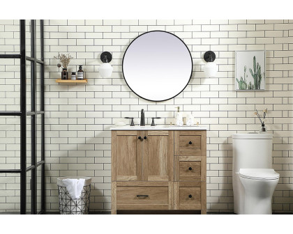 Elegant Bathroom Vanity - Natural Oak (VF2836NT)