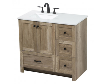 Elegant Bathroom Vanity - Natural Oak (VF2836NT)