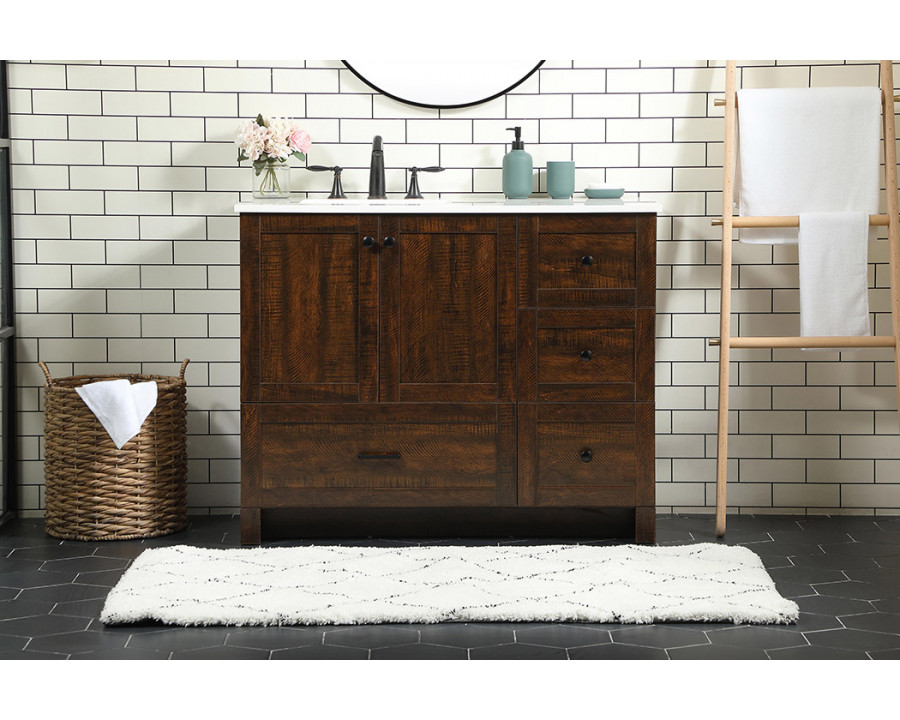 Elegant Bathroom Vanity - Espresso (VF2842EX)